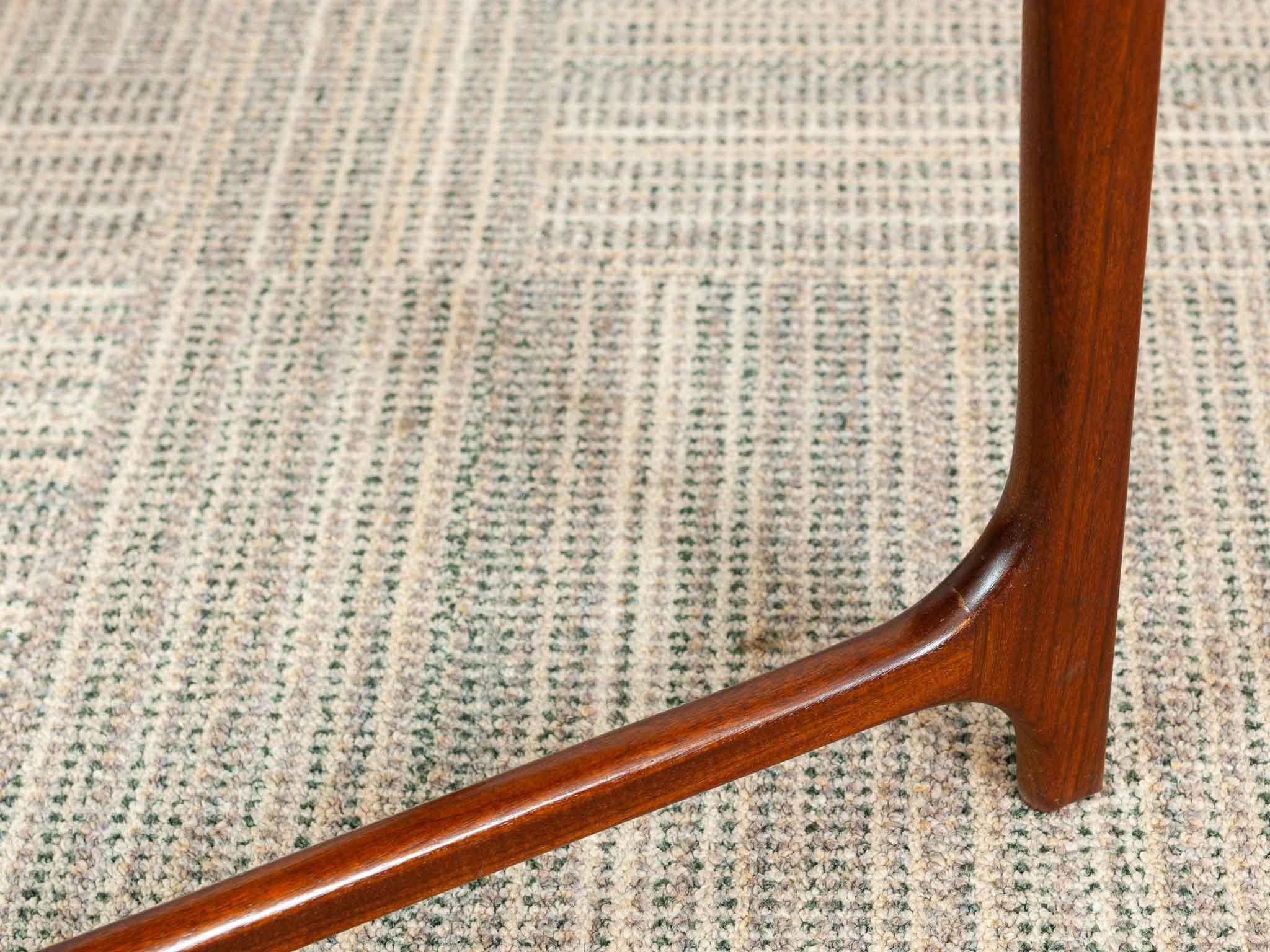 1960s Midcentury Scandinavian Danish B.C. Mobler Teak Set of 3 Nesting Tables 6