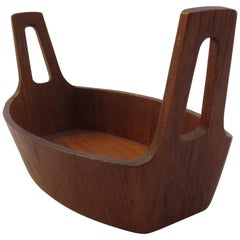 Vintage 1960s Midcentury Teak Bowl by Anri Form, Italy