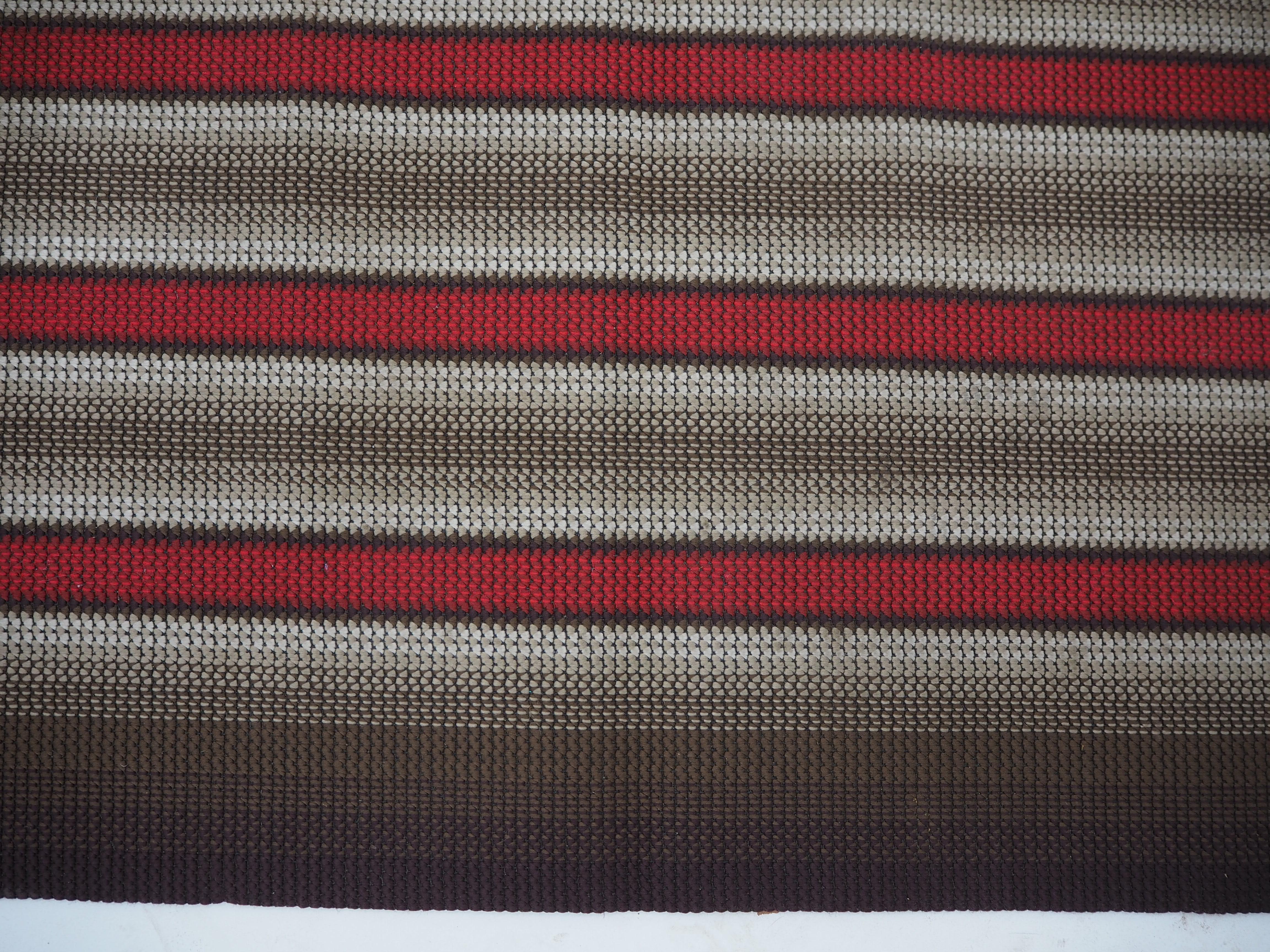 Late 20th Century 1960s Midcentury Wool Rug, Carpet, Czechoslovakia For Sale