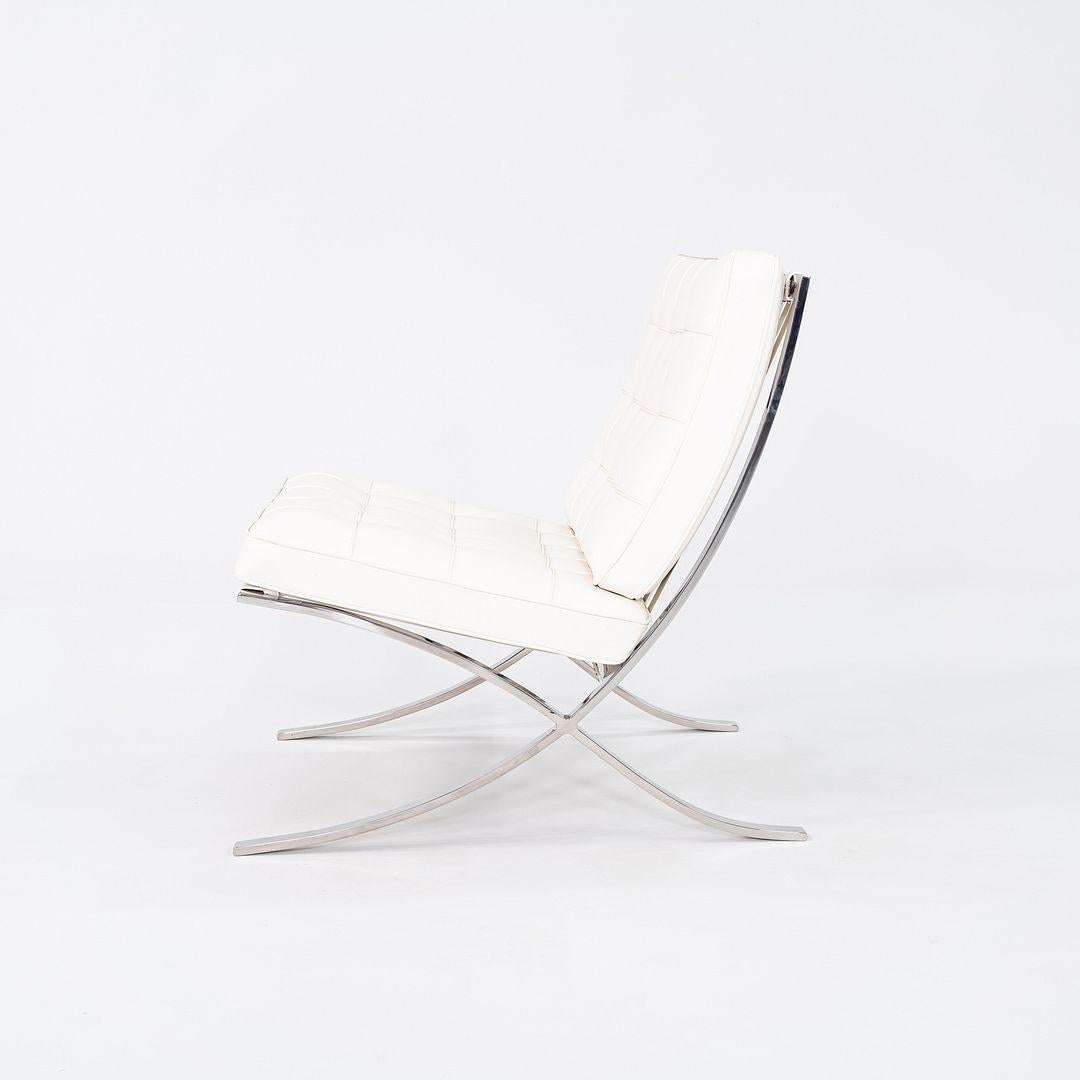 1960s Mies van der Rohe for Knoll Barcelona Lounge Chair in Sabrina & Stainless For Sale 3