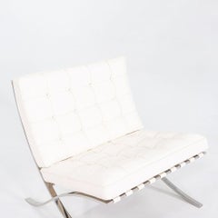 1960s Mies van der Rohe for Knoll Barcelona Lounge Chair in Sabrina & Stainless