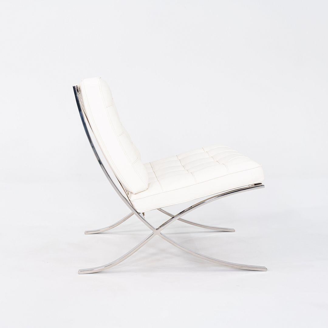 American 1960s Mies van der Rohe for Knoll Barcelona Lounge Chair in Sabrina & Stainless For Sale