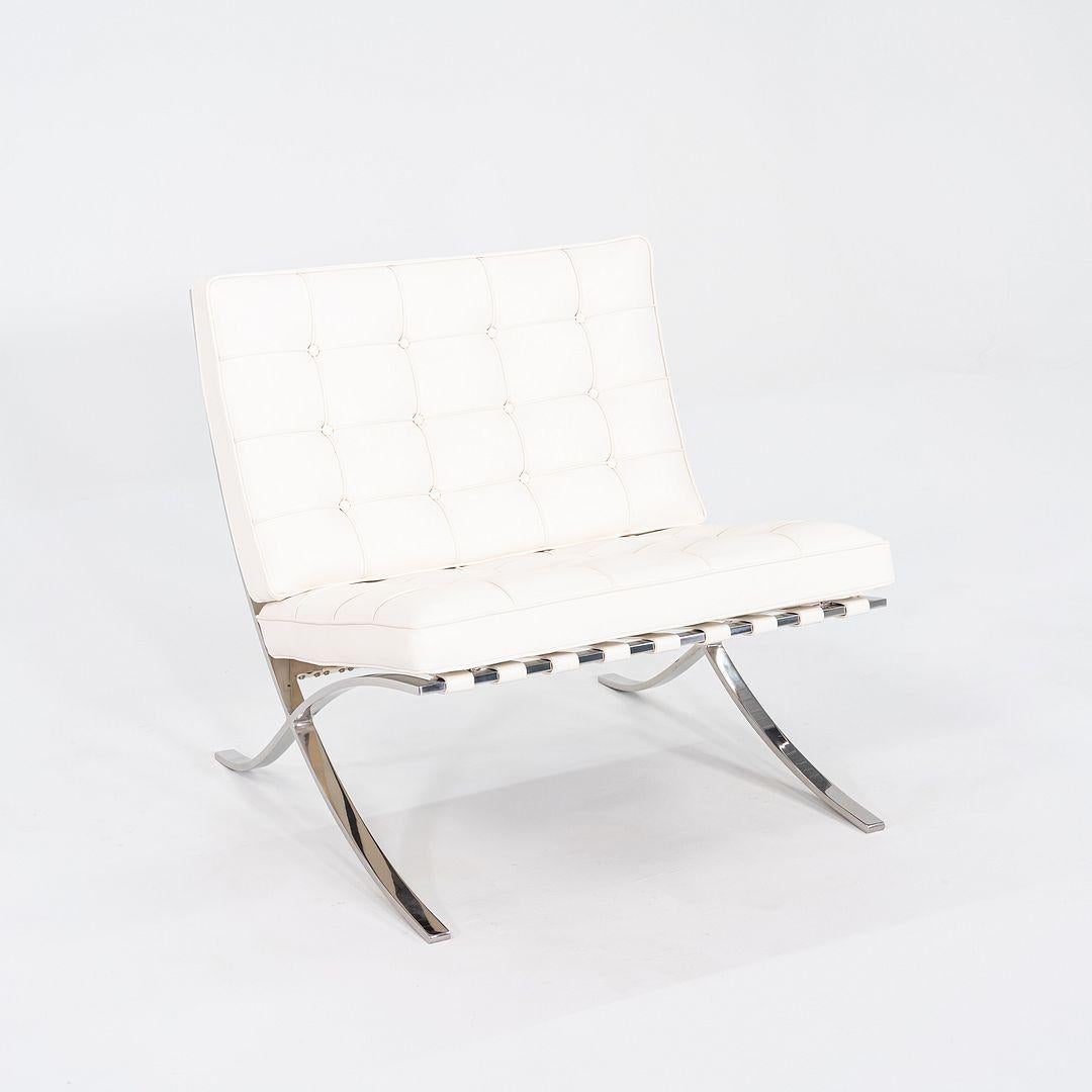 1960s Mies van der Rohe for Knoll Barcelona Lounge Chair in Sabrina & Stainless For Sale 2