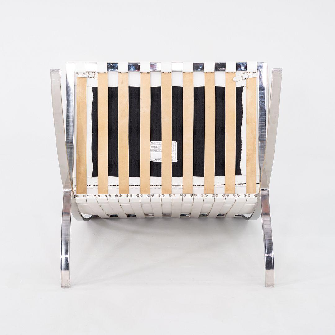 1960s Mies van der Rohe for Knoll Barcelona Lounge Chair & Ottoman in Sabrina For Sale 3