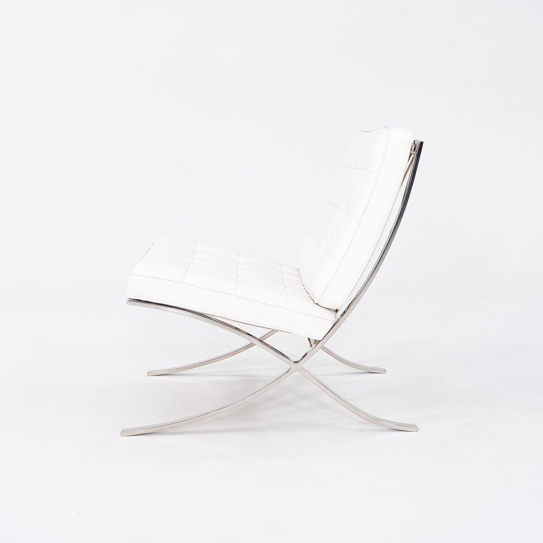 Mid-20th Century 1960s Mies van der Rohe for Knoll Barcelona Lounge Chair & Ottoman in Sabrina For Sale