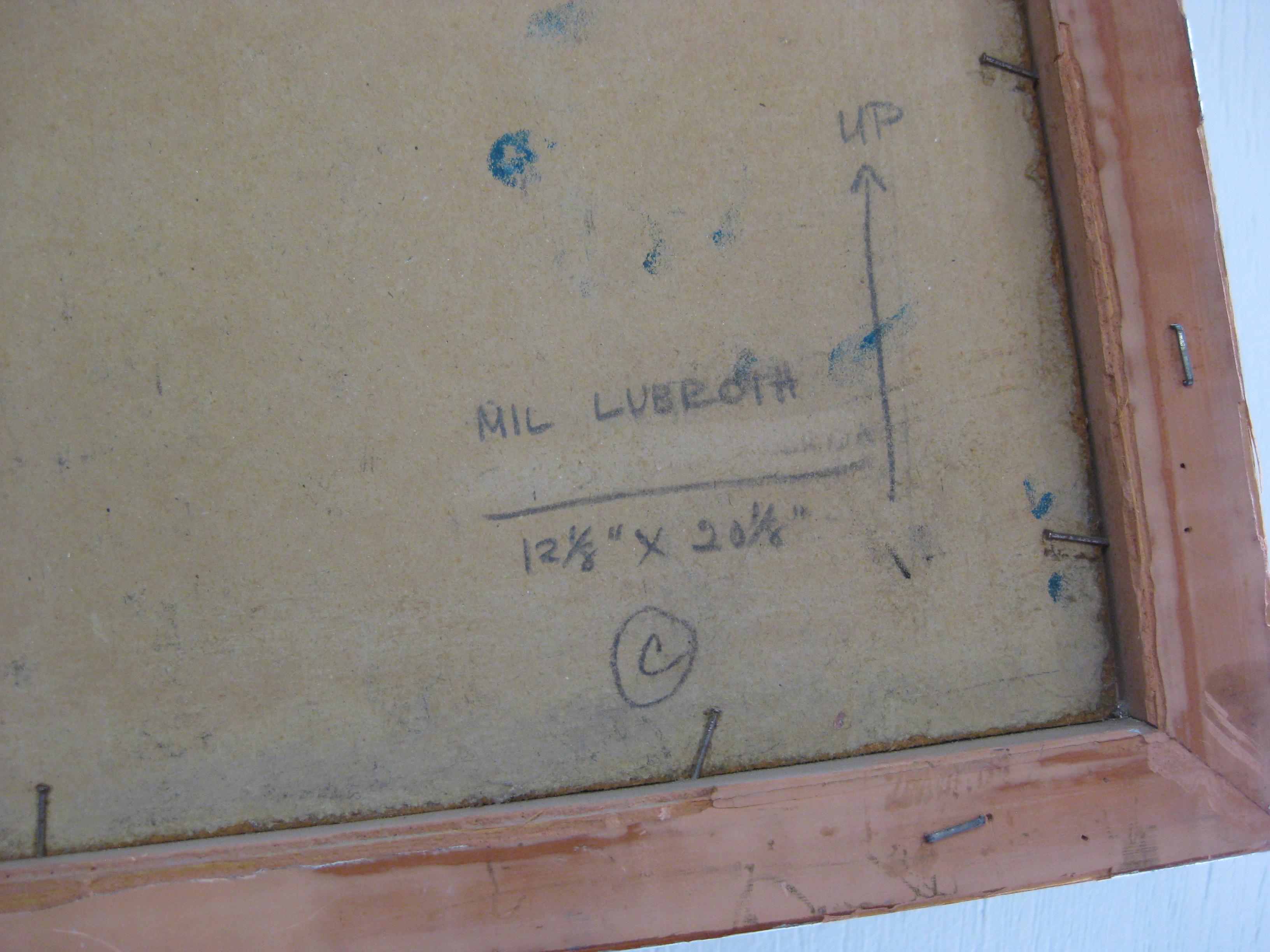 Abstraktes Ölgemälde in Mischtechnik, Mil Lubroth, Madrid, gelisteter Künstler, 1960er Jahre im Angebot 5
