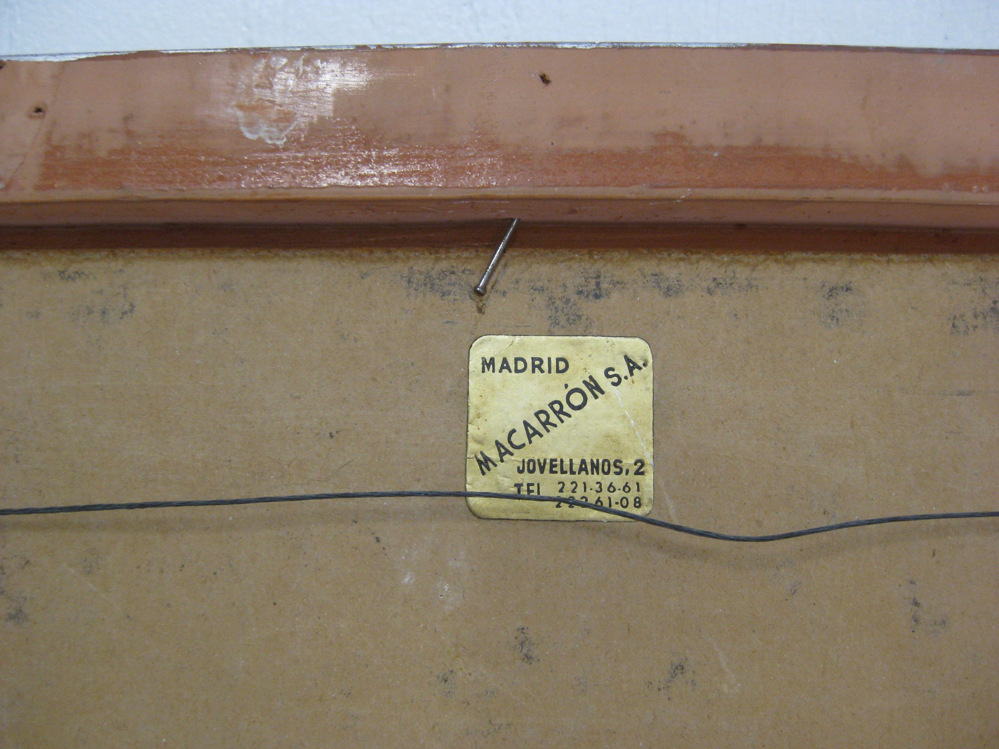 Abstraktes Ölgemälde in Mischtechnik, Mil Lubroth, Madrid, gelisteter Künstler, 1960er Jahre im Angebot 6