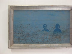 Peinture à l'huile abstraite technique mixte de Mil Lubroth, artiste répertorié, Madrid, années 1960