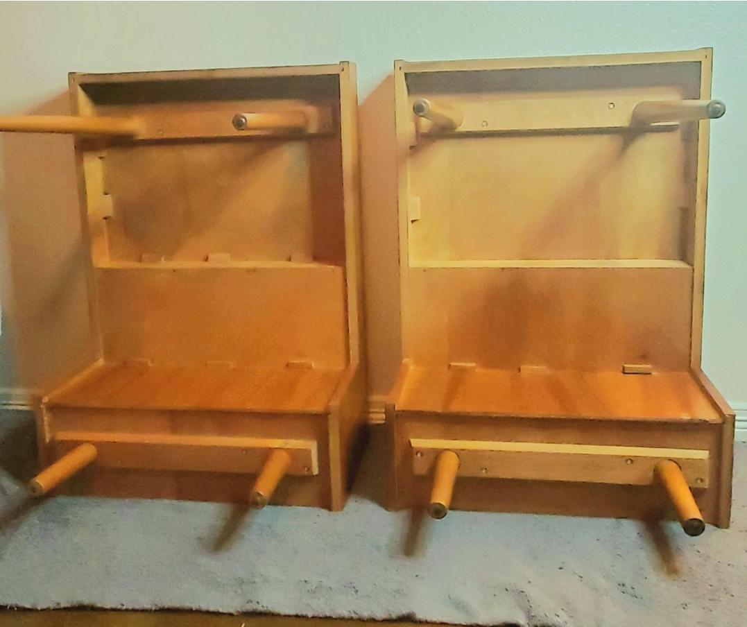Wood 1960s Milo Baughman for Glenn of California Bookcase End Tables - a Pair For Sale