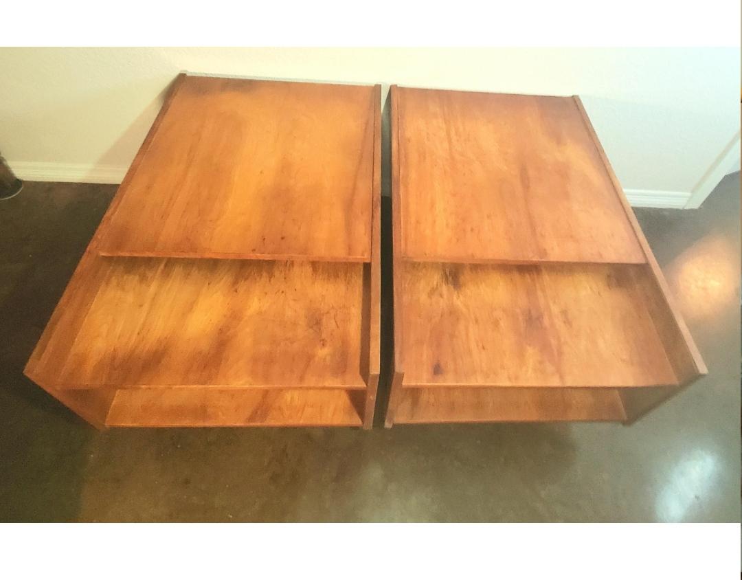 1960s Milo Baughman for Glenn of California Bookcase End Tables - a Pair For Sale 1