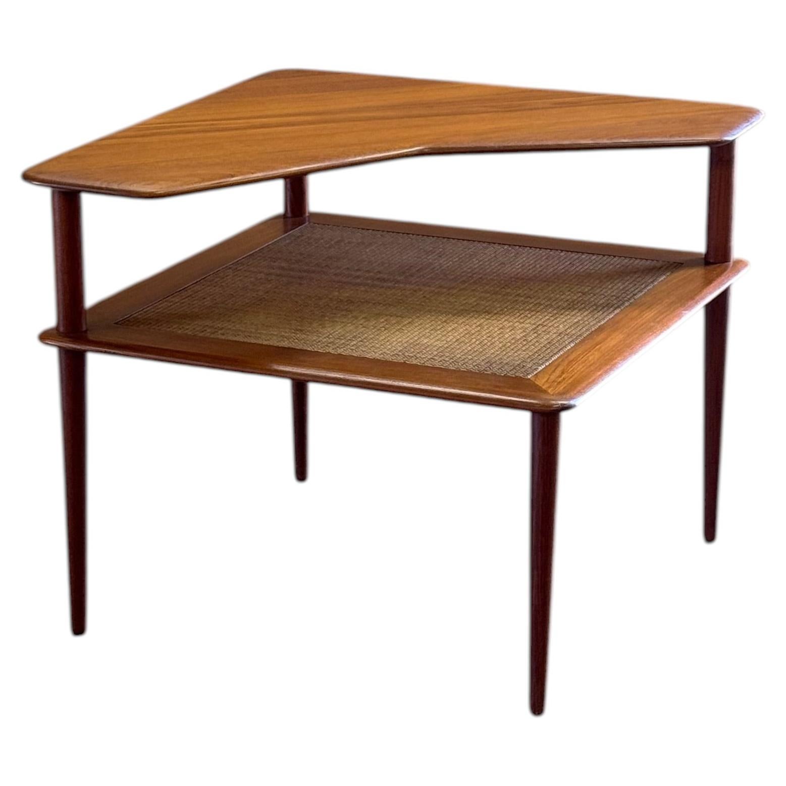 1960s Minerva 417 Corner Table by Peter Hvidt & Orla Nielsen for France & Son