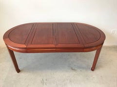 Rosewood Ming Style Dining Table with Two Leaves, 1960s