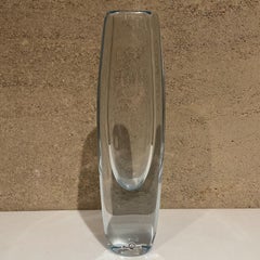 Vase Sommerso en verre d'art minimaliste des années 1960 de Gunnar Nylund Strombergshyttan, Suède