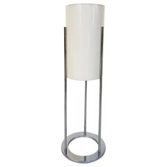 1960s Minimalist Chrome Acrylic Table Lamp, Paul Mayen for Habitat