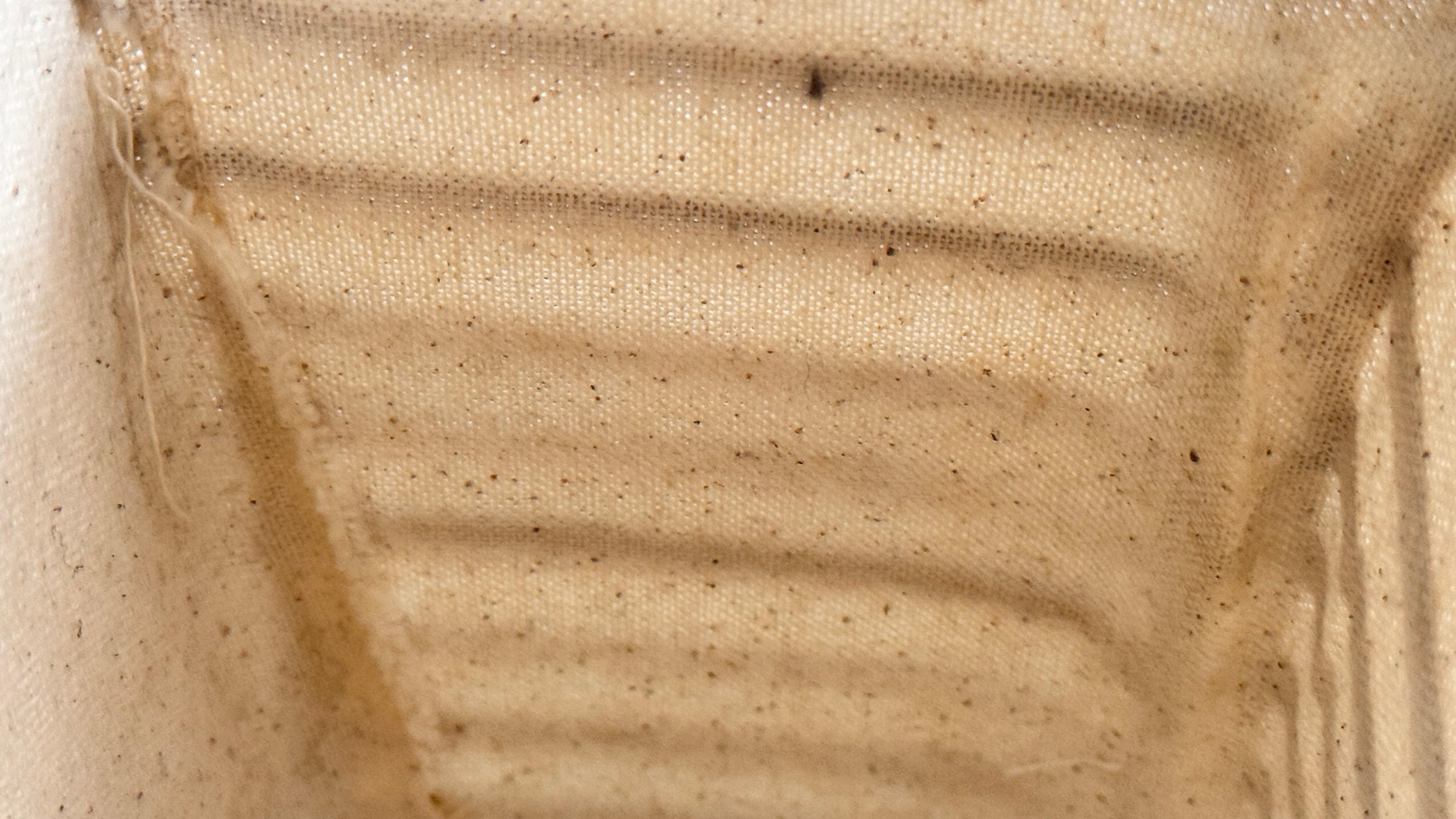 Lampada da tavolo minimalista degli anni '60 in vimini e tessuto in vendita 5