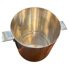 1960s Minimalist Wine Cooler and Ice Bucket by Lino Sabattini for Christofle