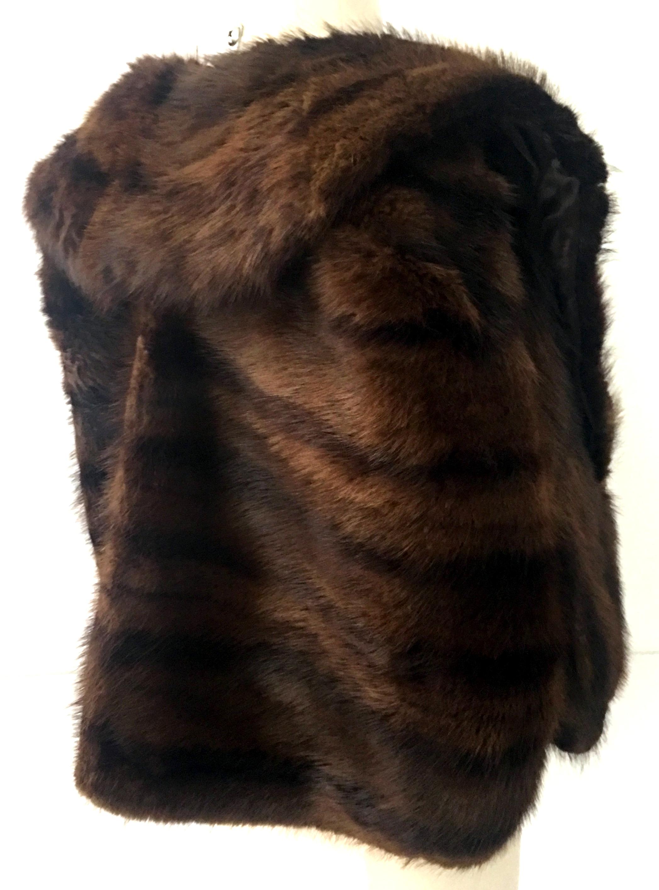 Black 1960'S Mink Fur Capelet By, Joseph Noonan Furs For Sale