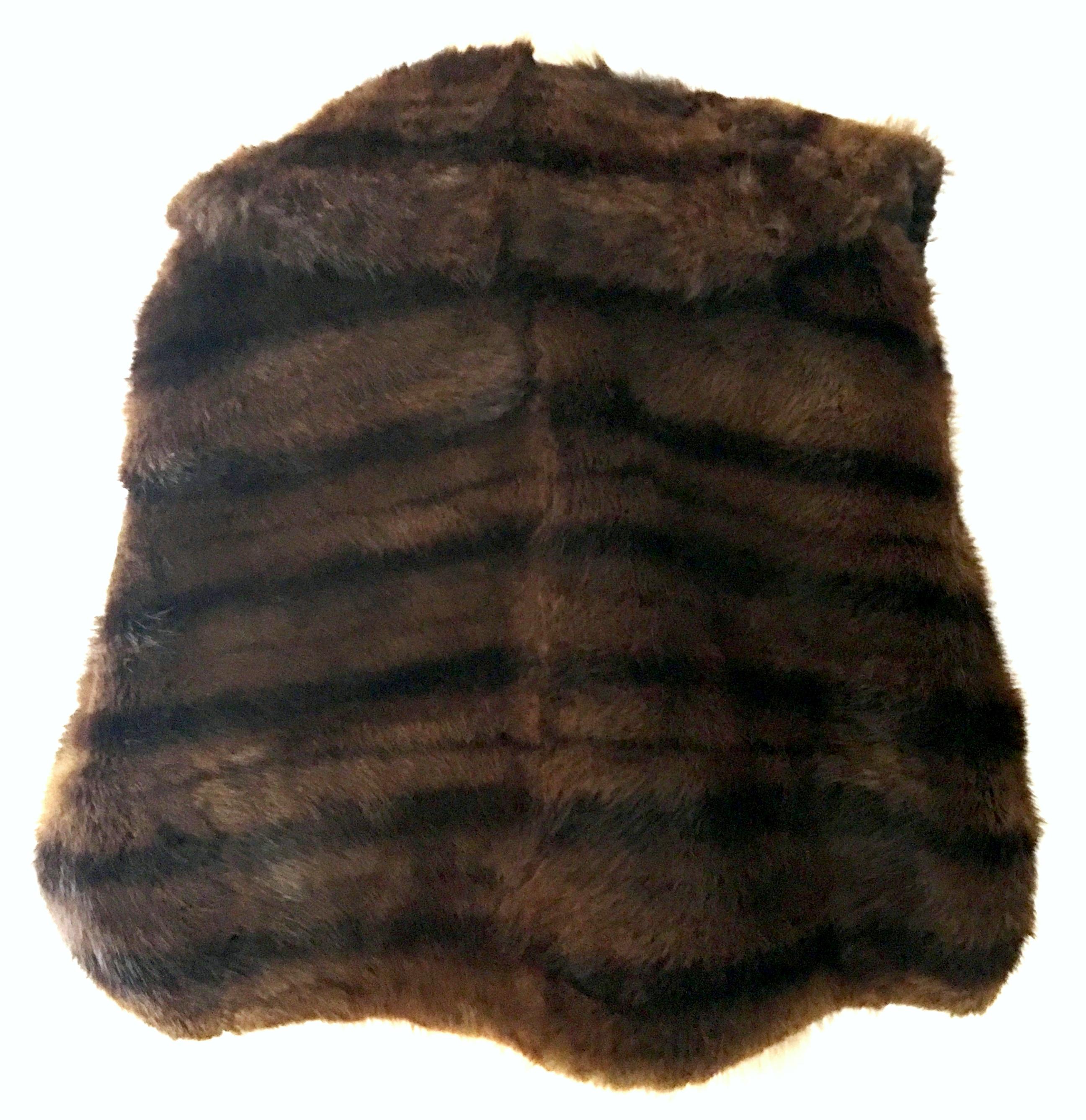 Black 1960'S Mink Fur Capelet By, Joseph Noonan Furs