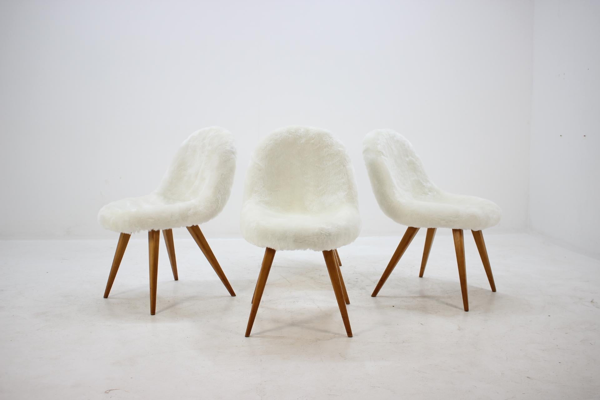 Mid-Century Modern 1960s Miroslav Navratil Shell Dining Chairs, Set of 4