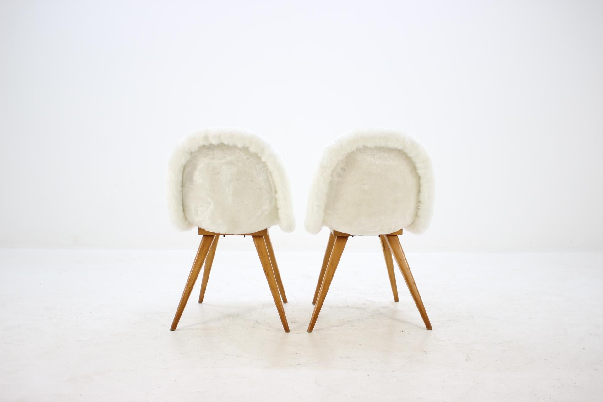 1960s Miroslav Navratil Shell Dining Chairs, Set of 4 1