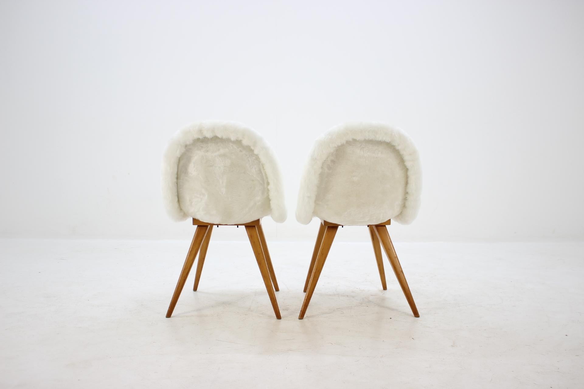 1960s Miroslav Navratil Shell Dining Chairs, Set of 4 2