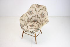 1960s Miroslav Navratil Shell Lounge Chair, Czechoslovakia