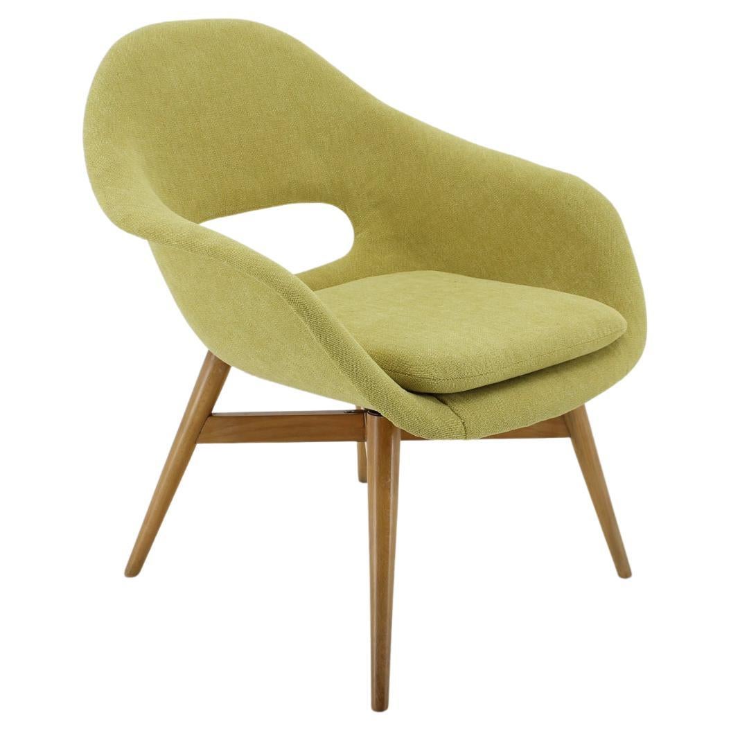 1960s Miroslav Navratil Shell Lounge Chair, Czechoslovakia For Sale