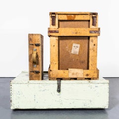 1960's Mixed Industrial Equipment Boxes - Set Of Three Boxes