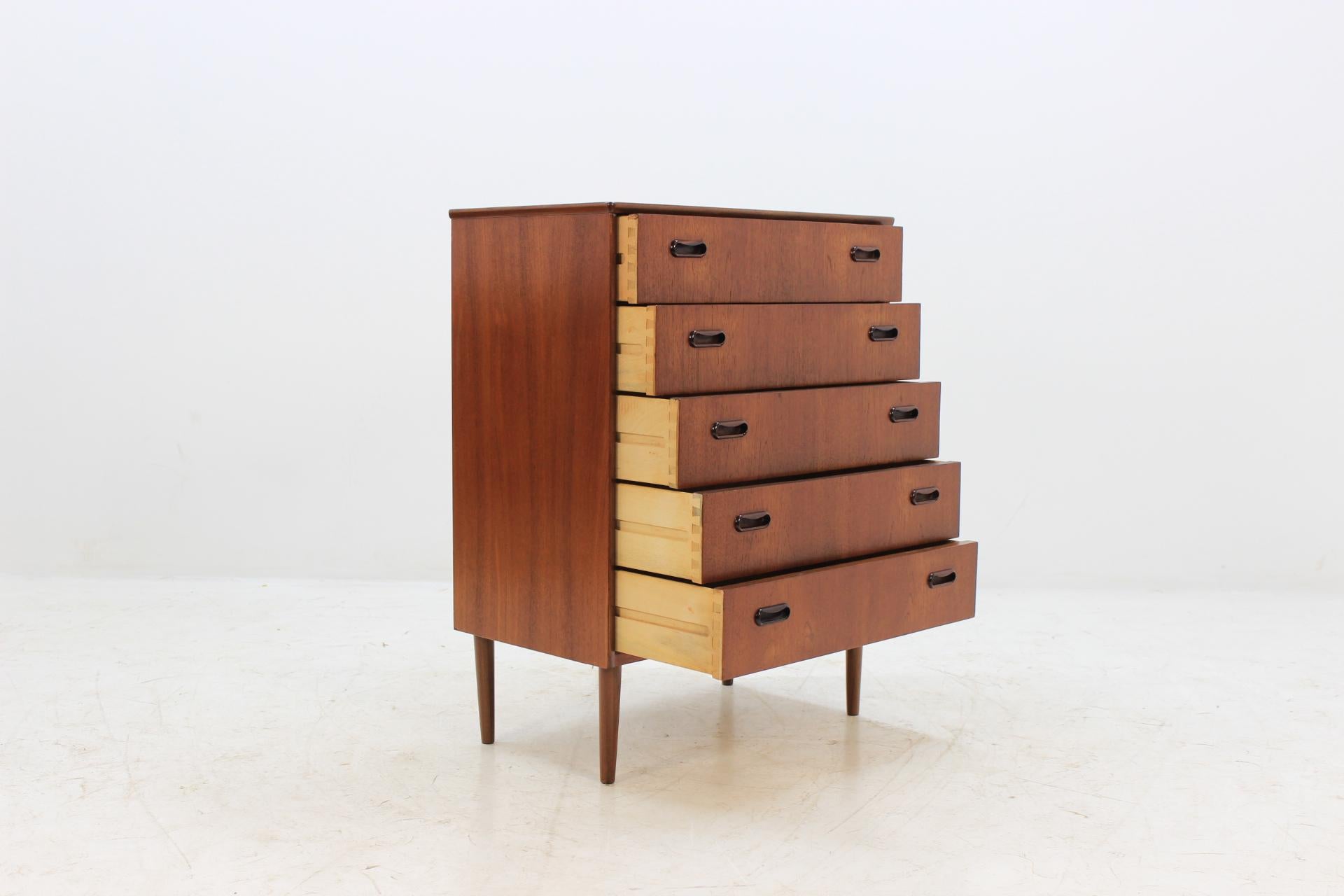 Mid-Century Modern 1960s Mobelfabrik Danish Teak Chest of Drawers