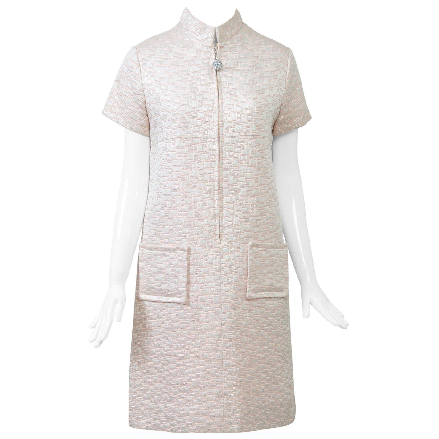 1960s Mod Brocade Dress, Don Sophisticates
