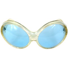 Vintage 1960s Mod Bug Eye Sunglasses Italy