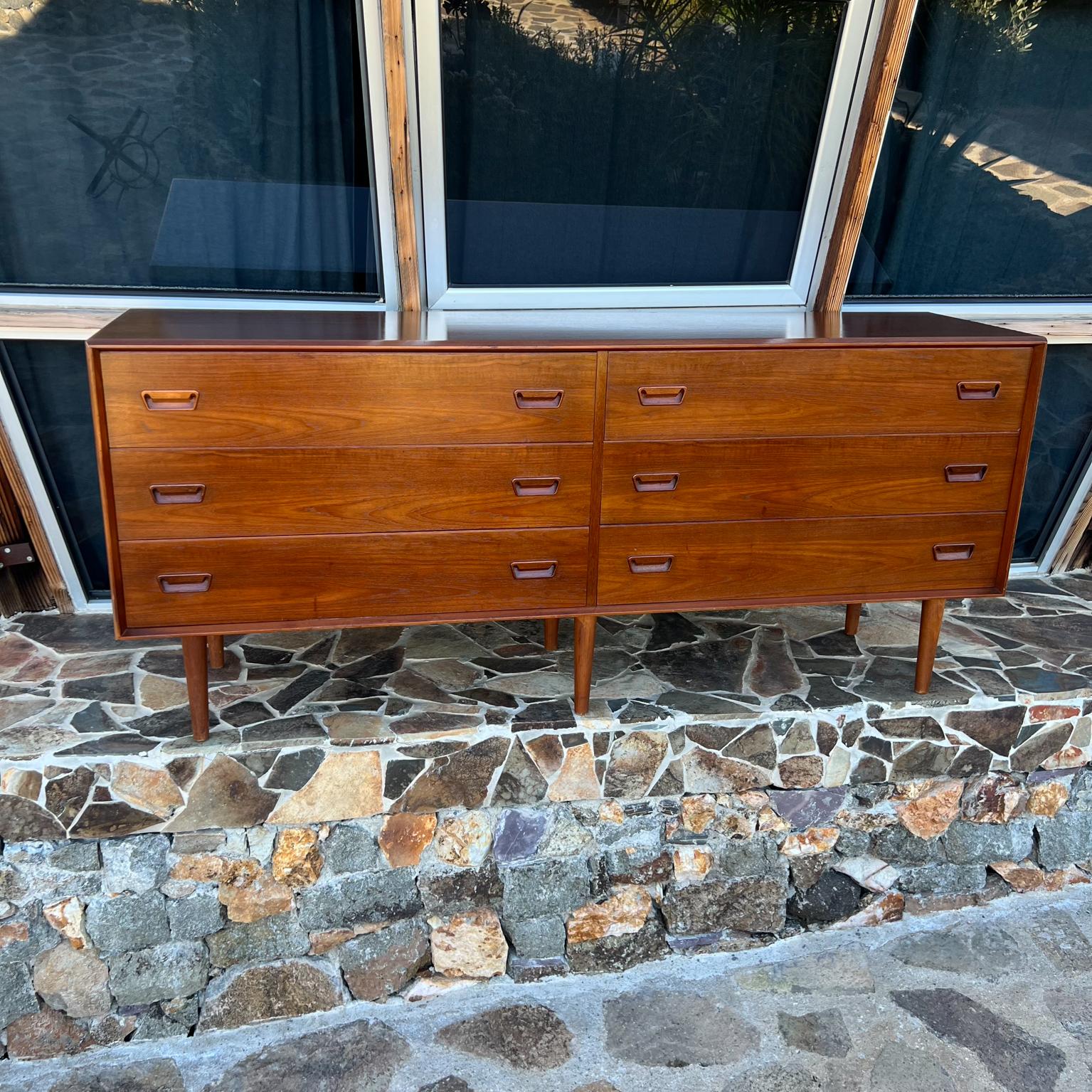 1960s Mod Danish Teakwood Double Dresser from Denmark at 1stDibs