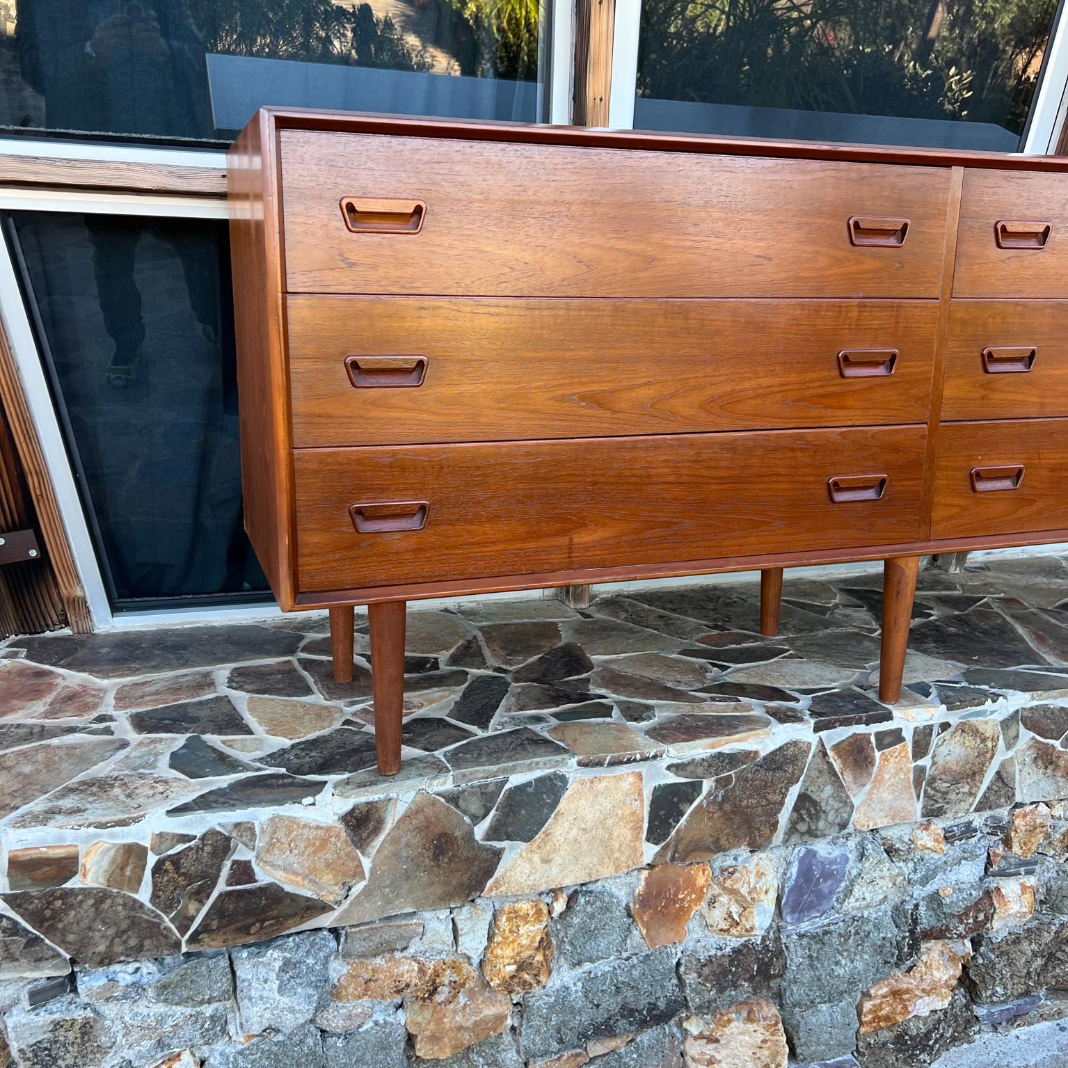 1960s Mod Danish Teakwood Double Dresser from Denmark at 1stDibs