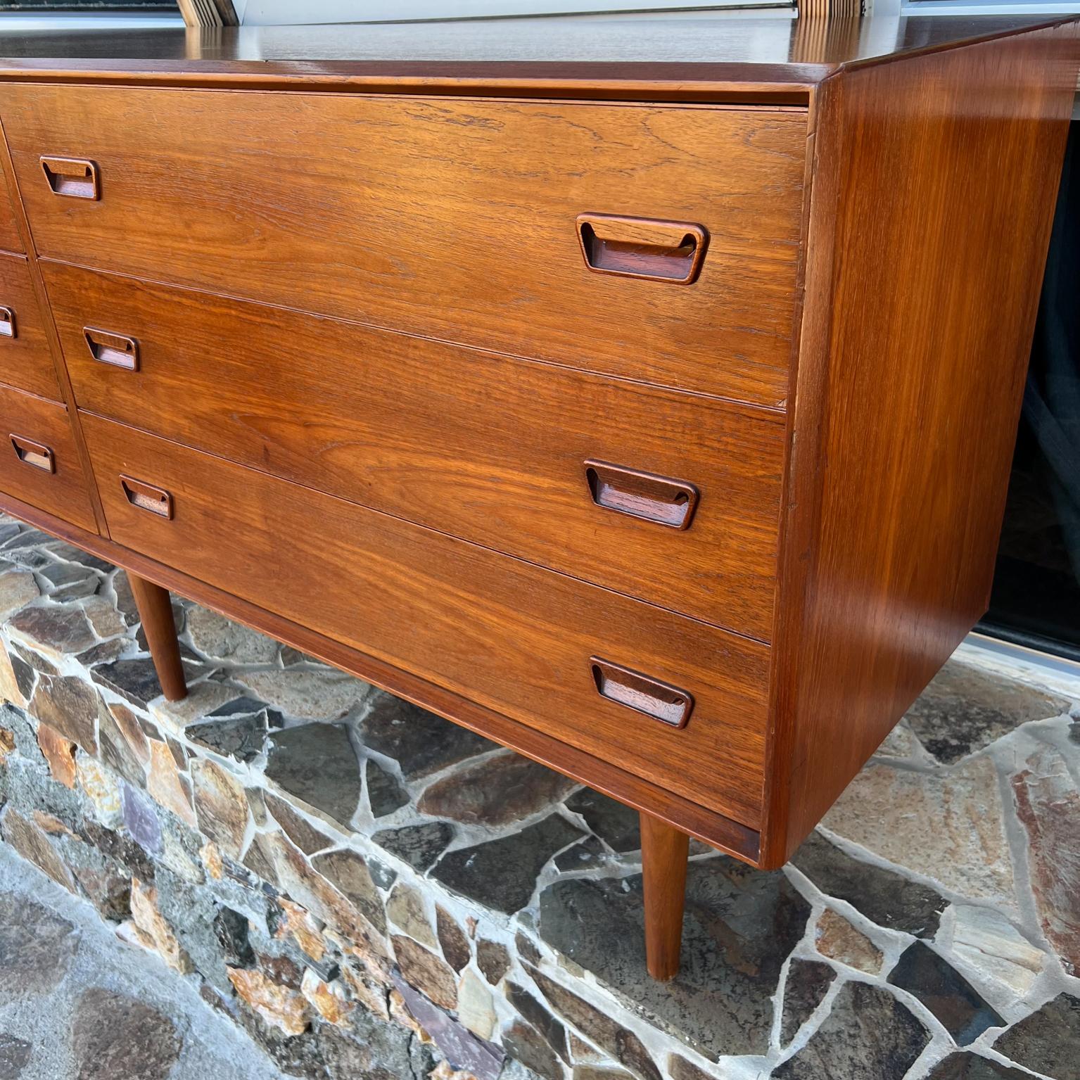 1960s Mod Danish Teakwood Double Dresser from Denmark at 1stDibs