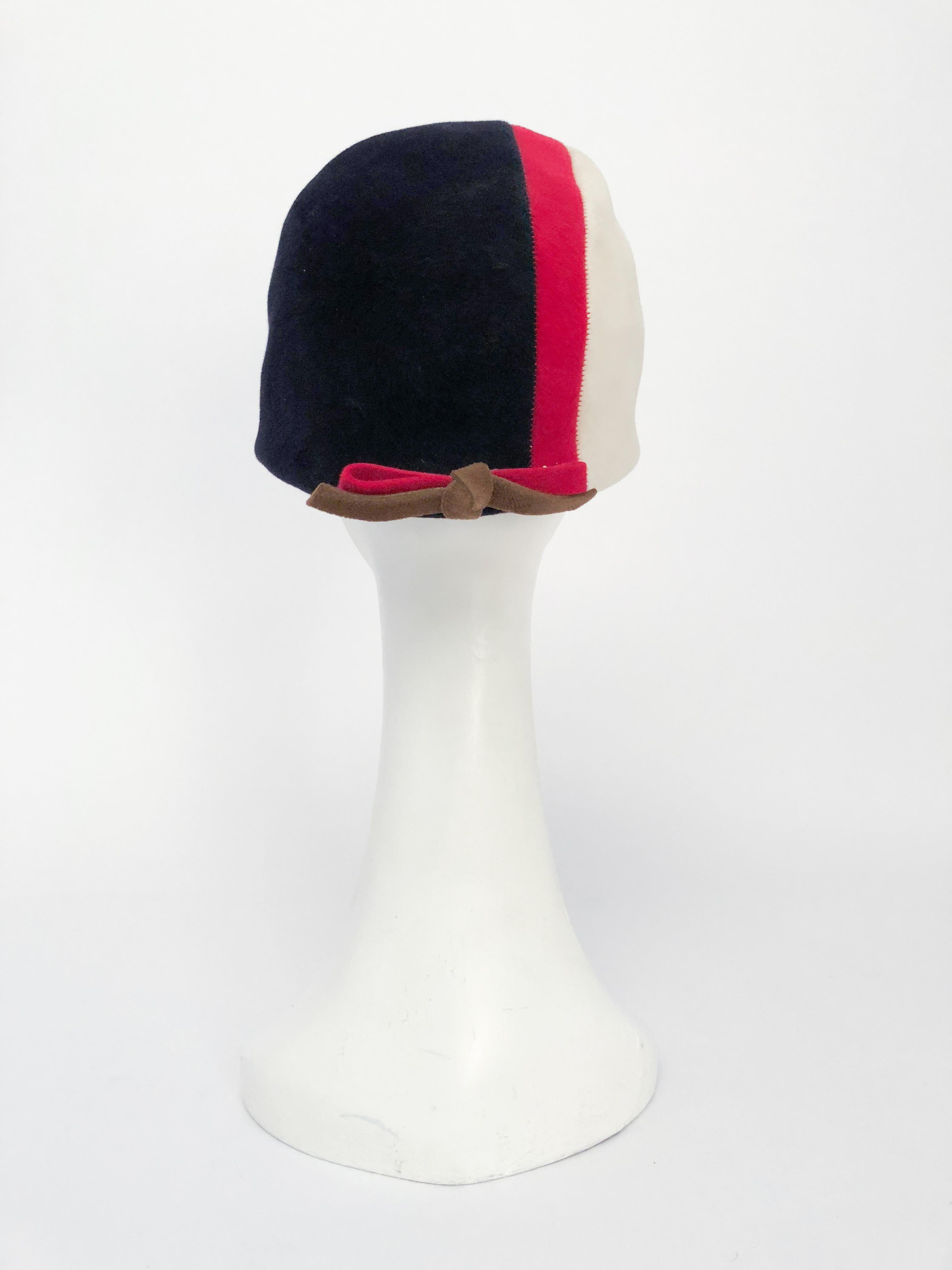 Gray 1960s Mod Felt Hat For Sale
