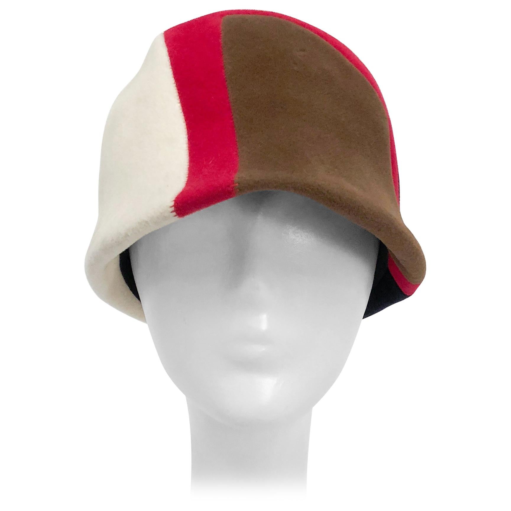 1960s Mod Felt Hat For Sale