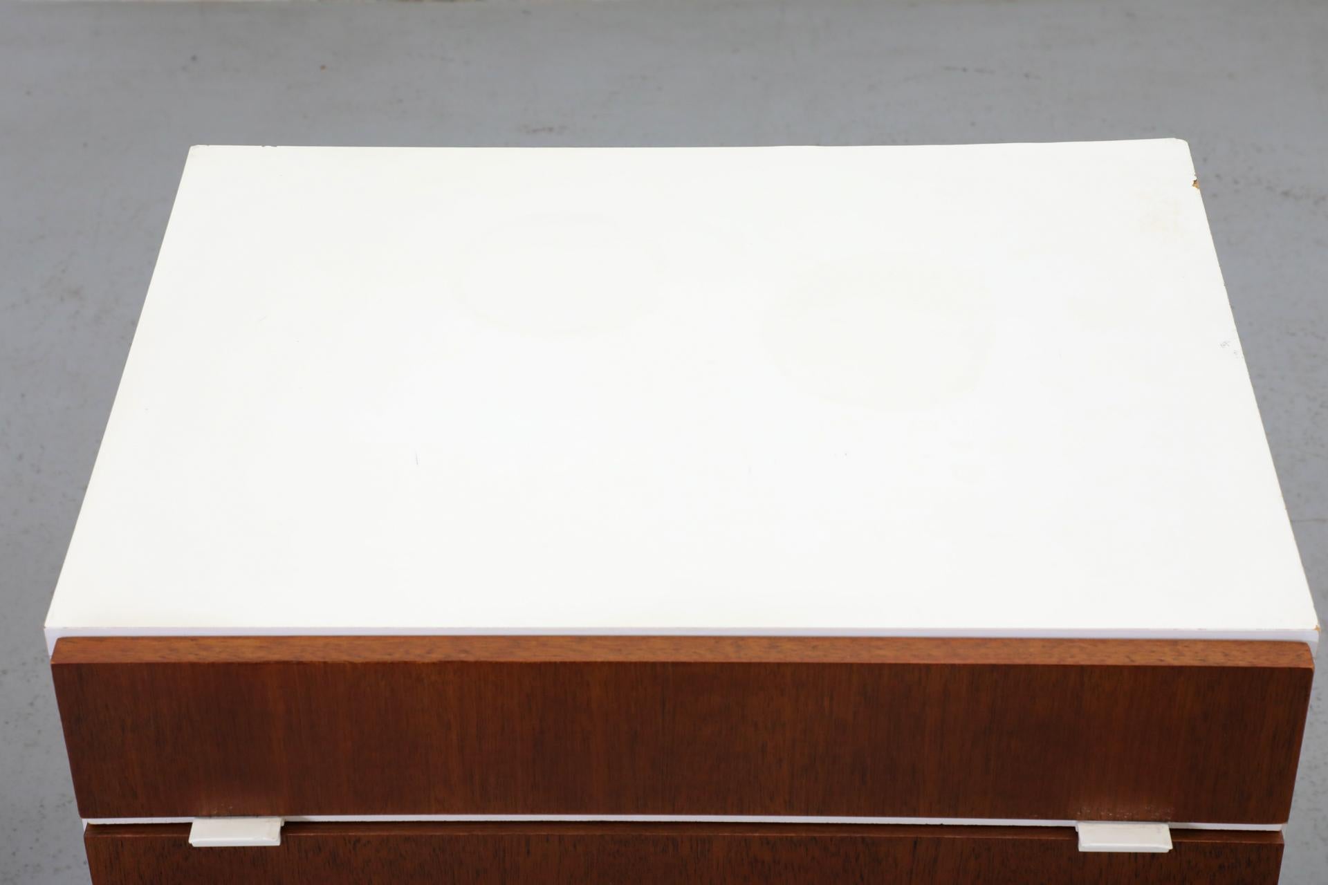 1960s MOD Small White Interlübke Side Cabinets or Nightstands, Germany 6