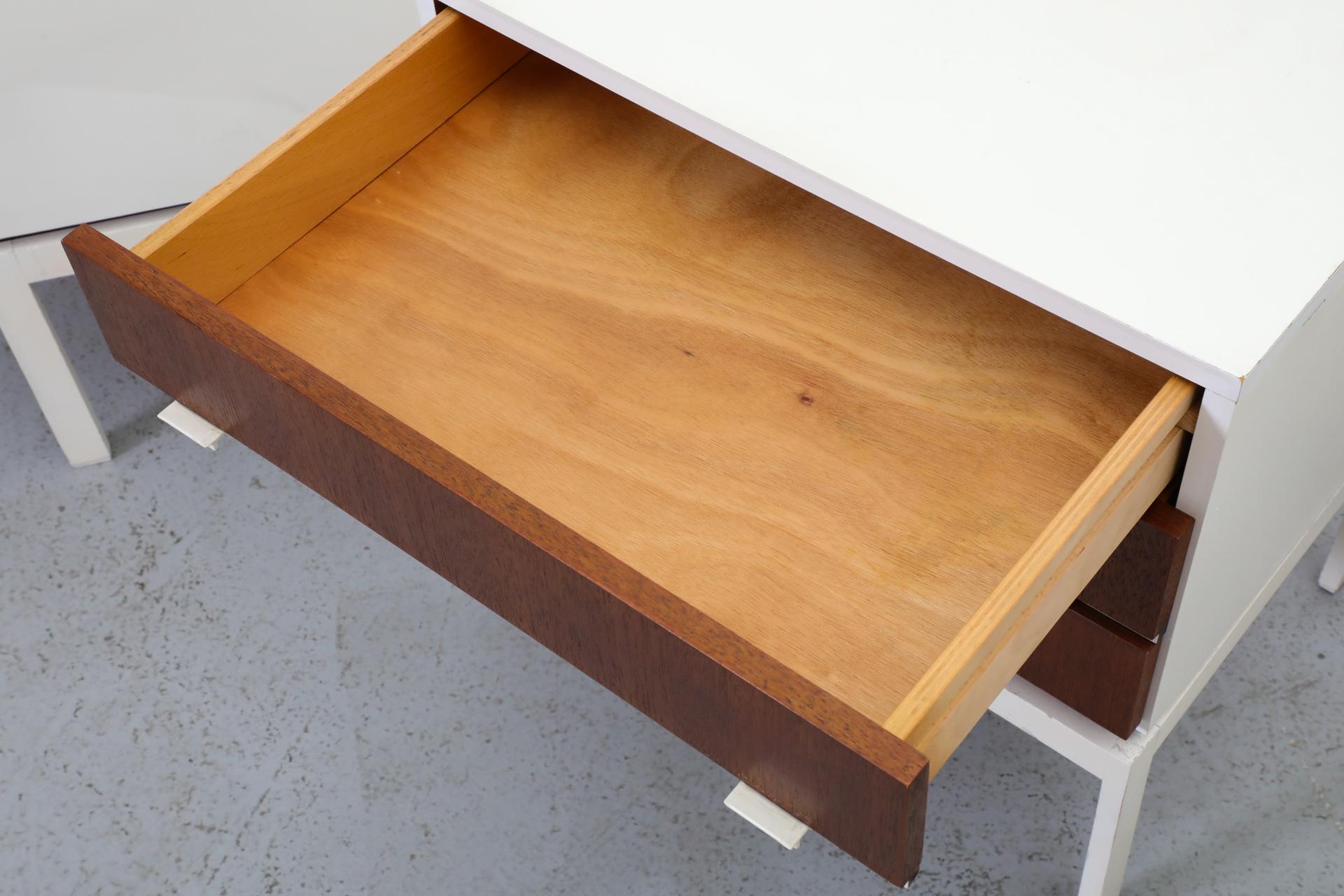 1960s MOD Small White Interlübke Side Cabinets or Nightstands, Germany 8