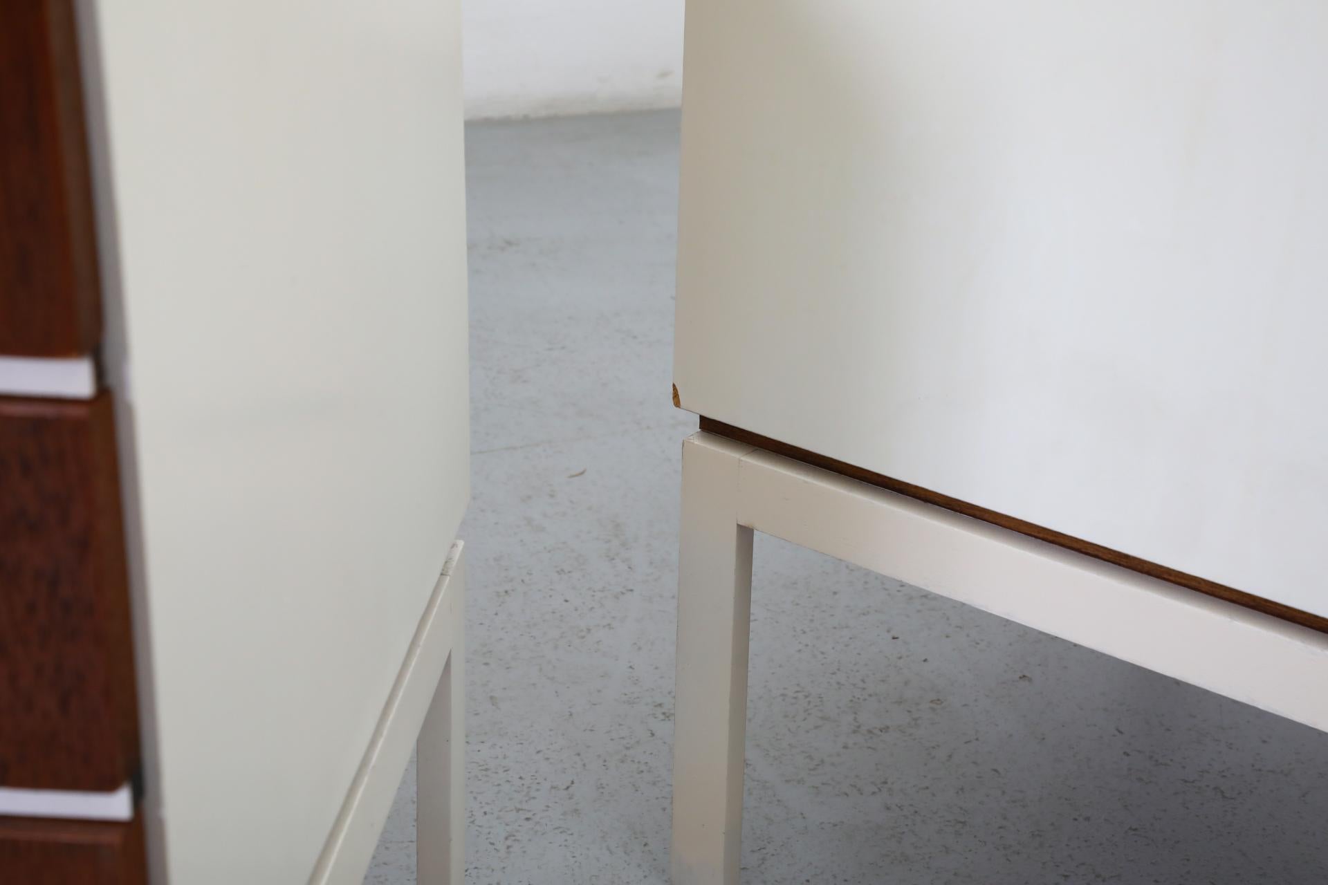 1960s MOD Small White Interlübke Side Cabinets or Nightstands, Germany 13