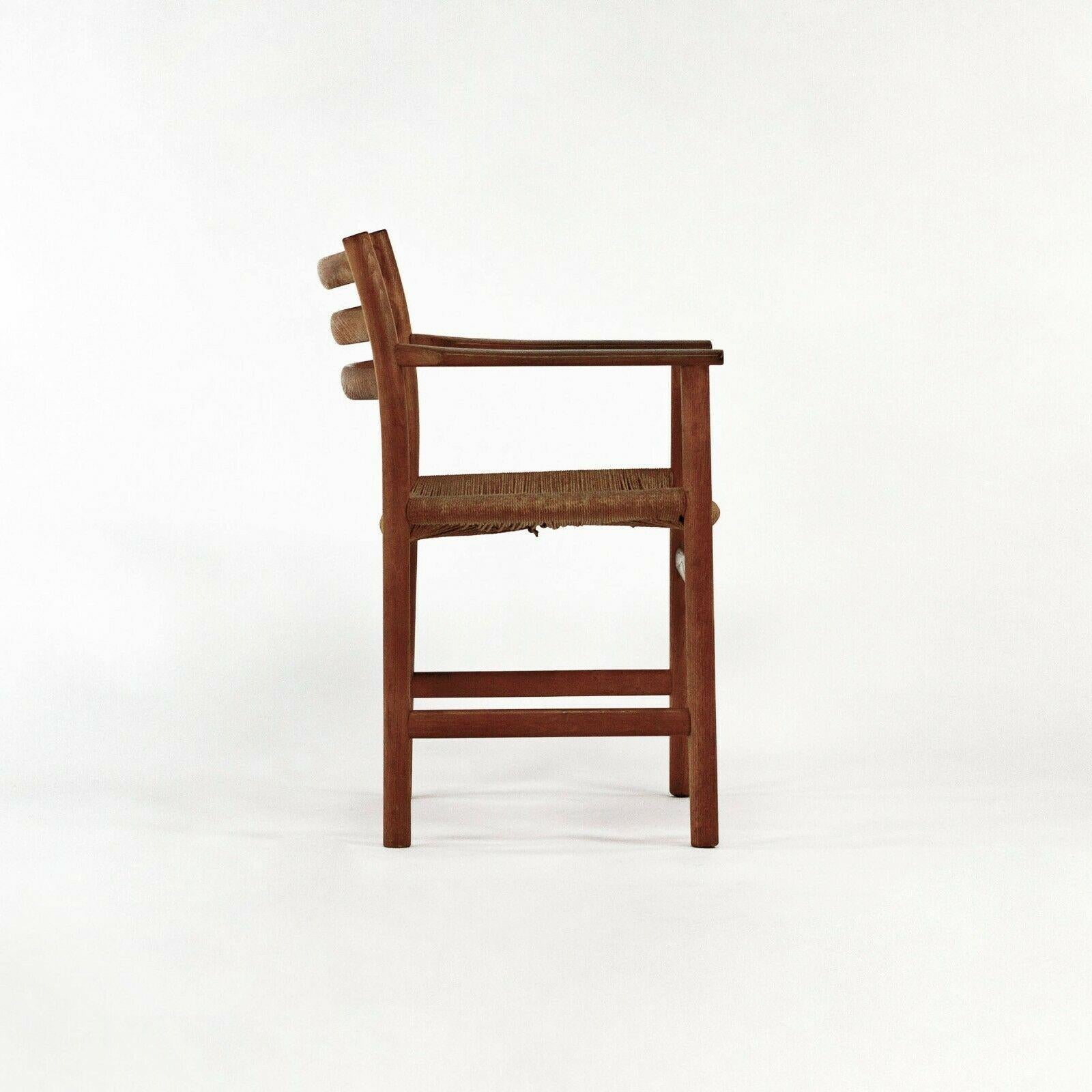 Moderne Chaise à accoudoir de salle à manger modèle 351 des années 1960 par Poul Volther pour Soro Stolefabrik du Danemark en vente