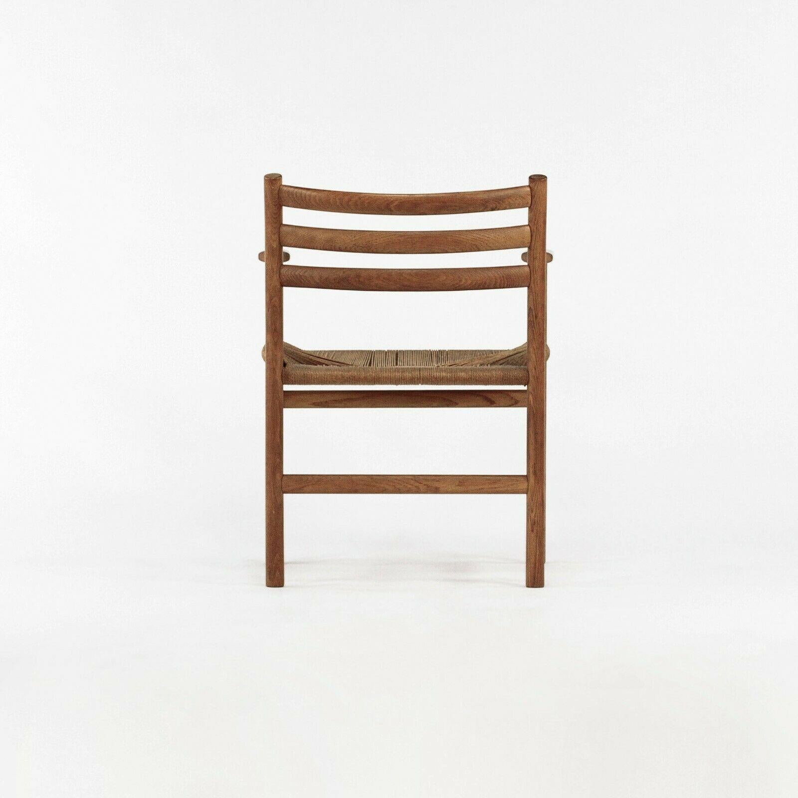 Chaise à accoudoir de salle à manger modèle 351 des années 1960 par Poul Volther pour Soro Stolefabrik du Danemark Bon état - En vente à Philadelphia, PA