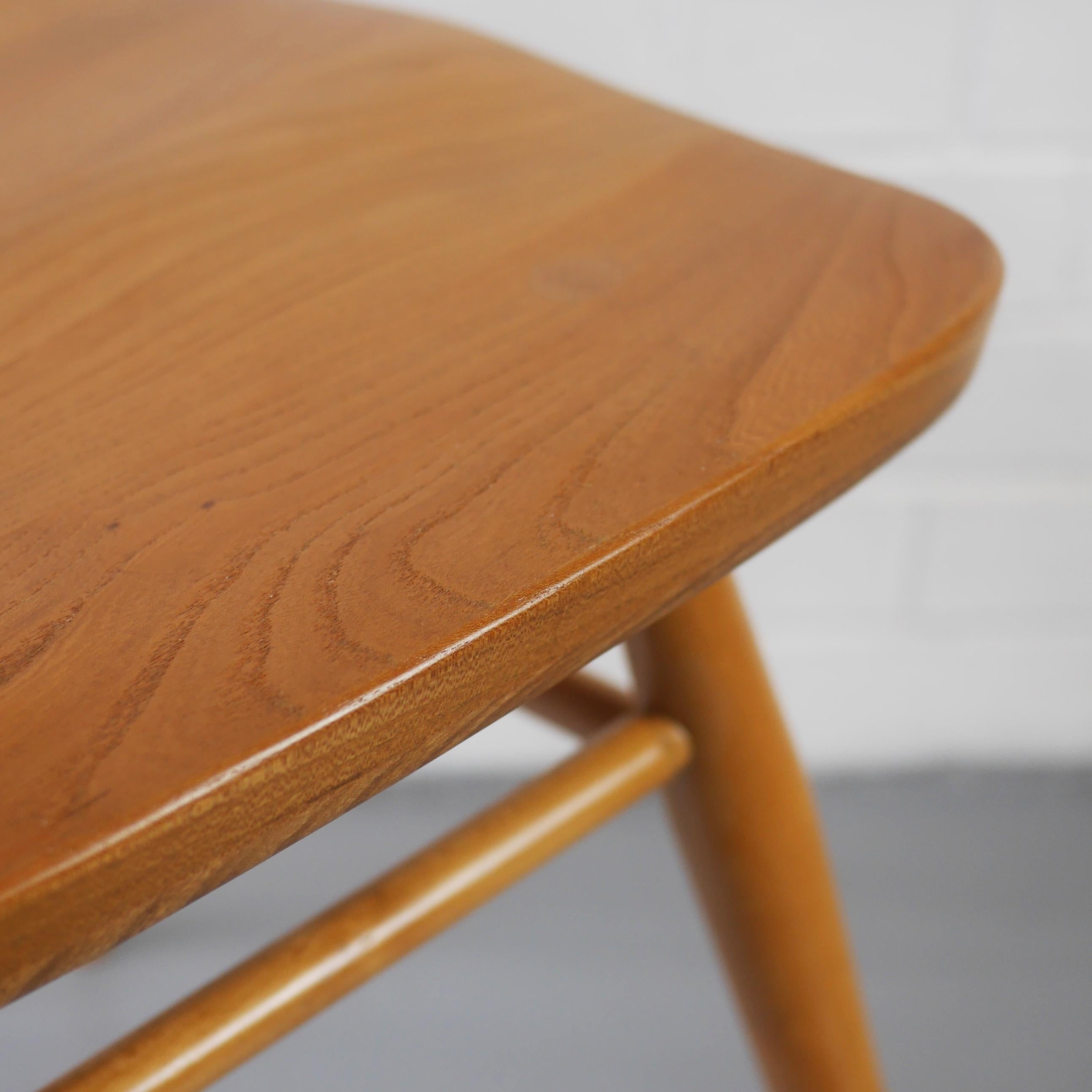1960s Model 391 Windsor Chair by Ercol in Solid Elm and Beech For Sale 3
