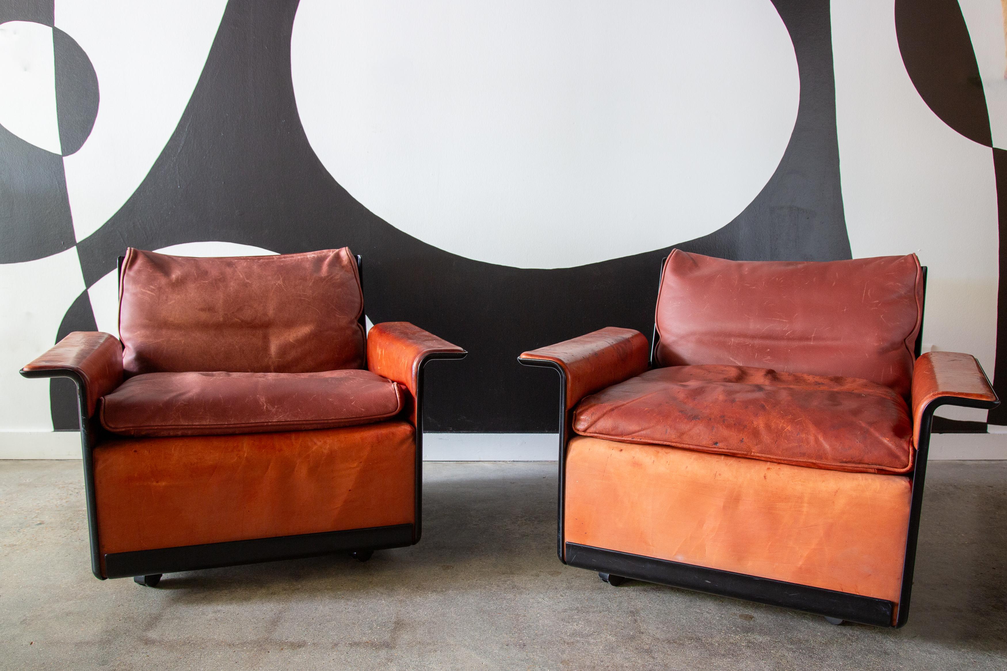 German 1960s Model 620 Lounge Chairs designed by Dieter Rams for Vitsoe - a pair