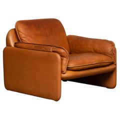 chaise longue en cuir cognac modèle DS-61 des années 1960 par "De Sede" Suisse