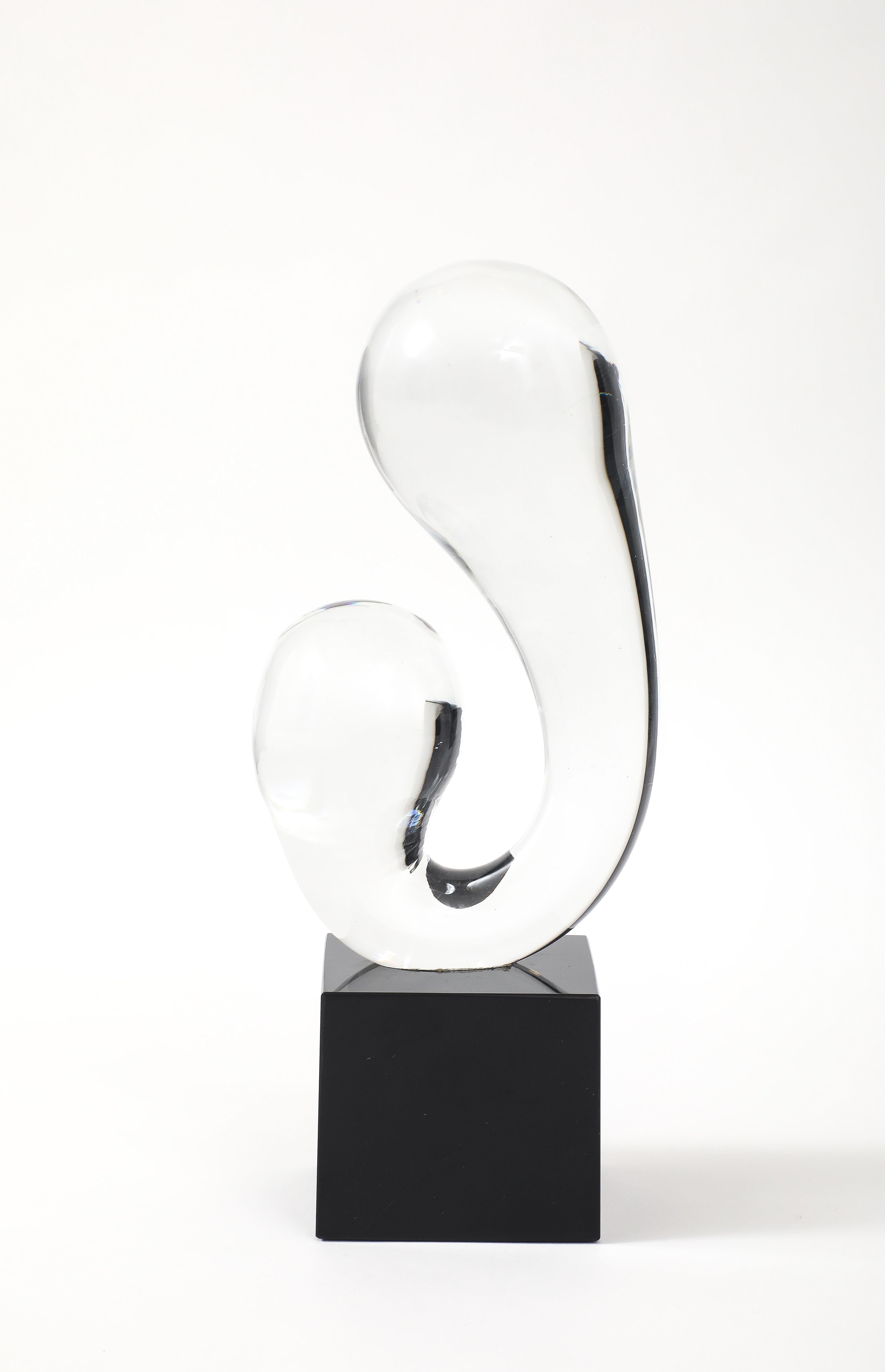 Mid-Century moderno Scultura astratta moderna in vetro di Murano del 1960 in vendita