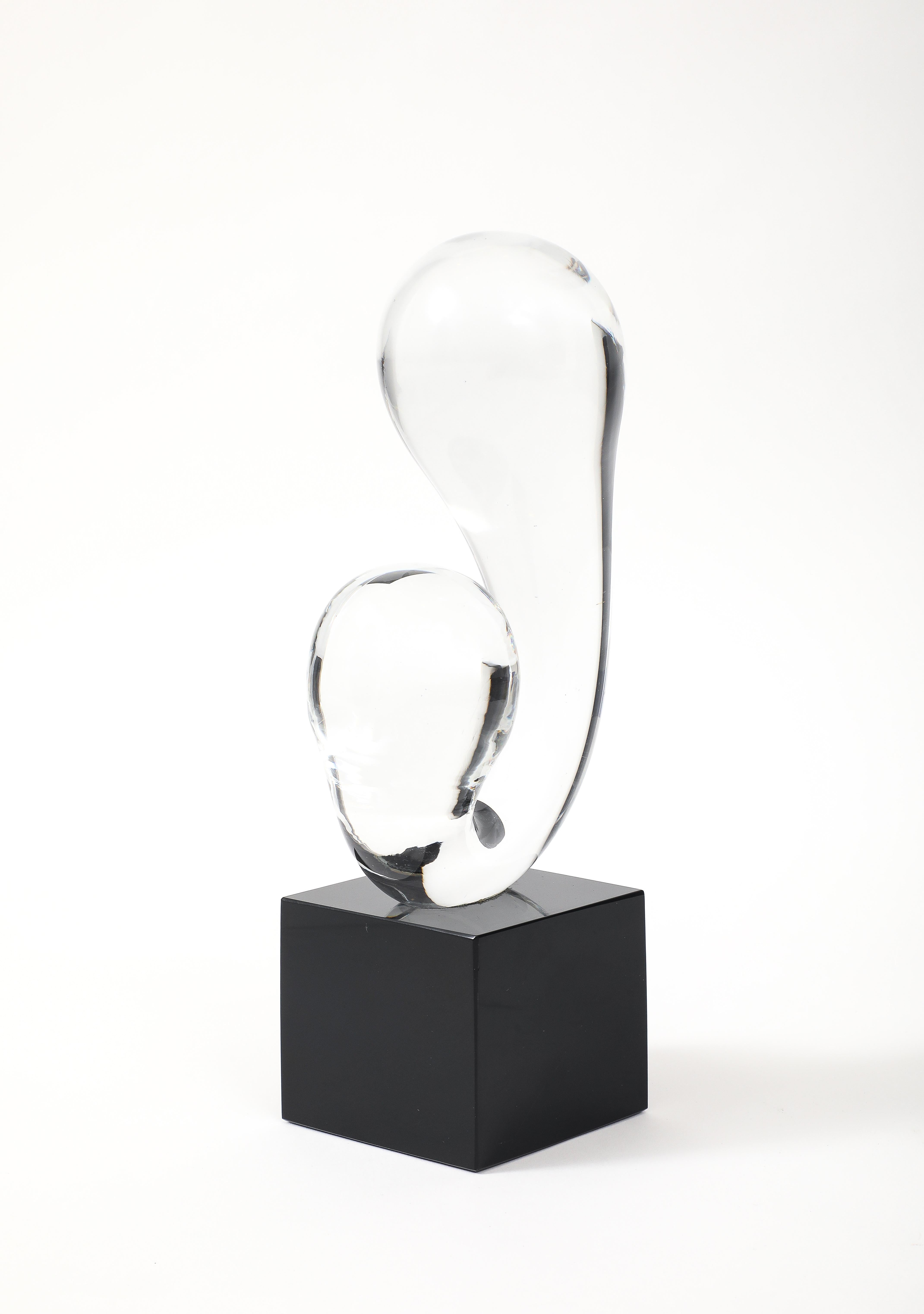 Vetro di Murano Scultura astratta moderna in vetro di Murano del 1960 in vendita