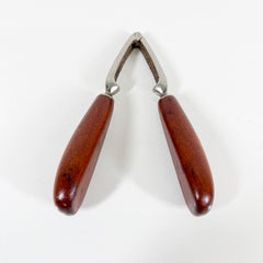 1960s Modern Bar Tool Nutcracker Fat Teak Wood Handle