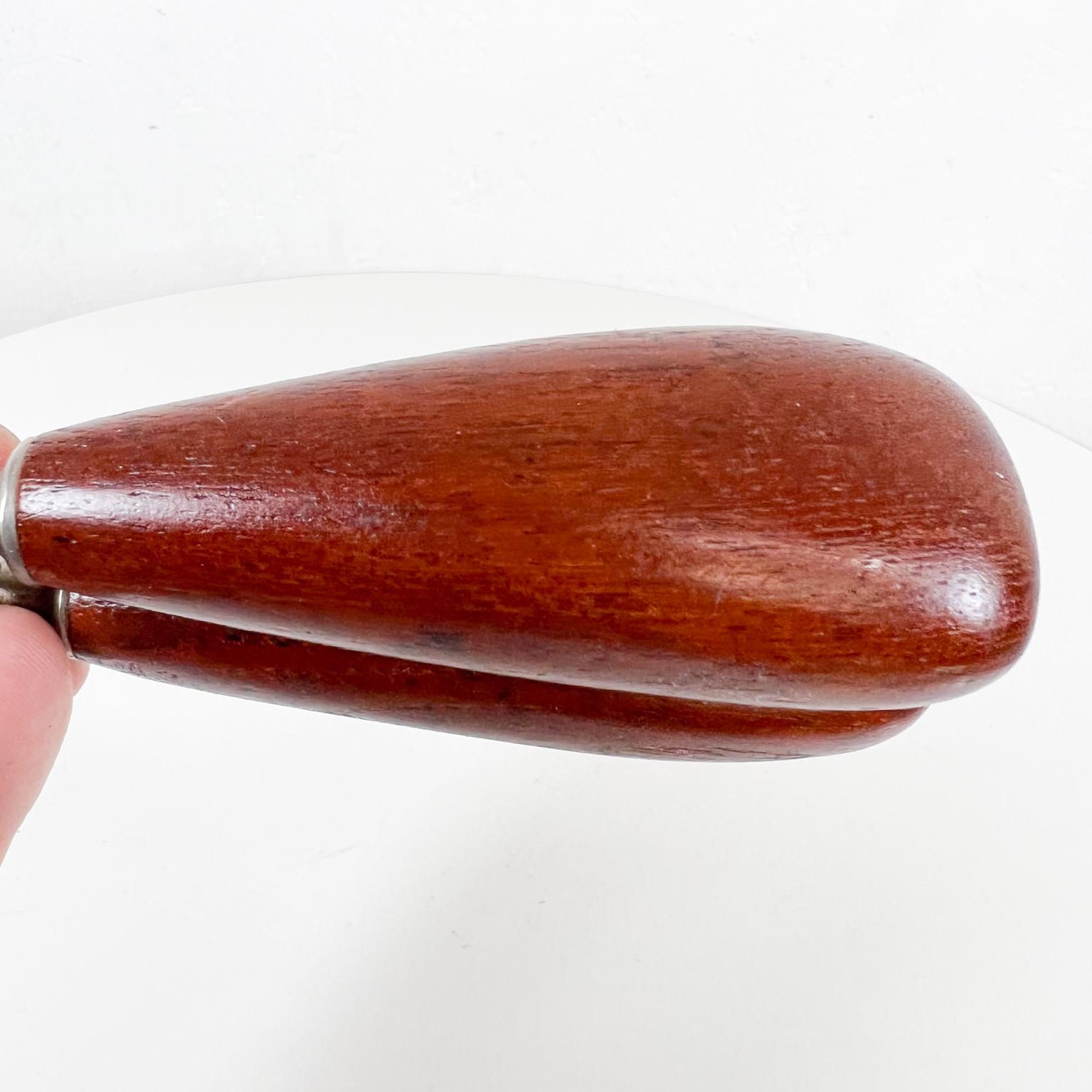 1960s Modern Bar Tool Nutcracker Fat Teak Wood Handle For Sale 2