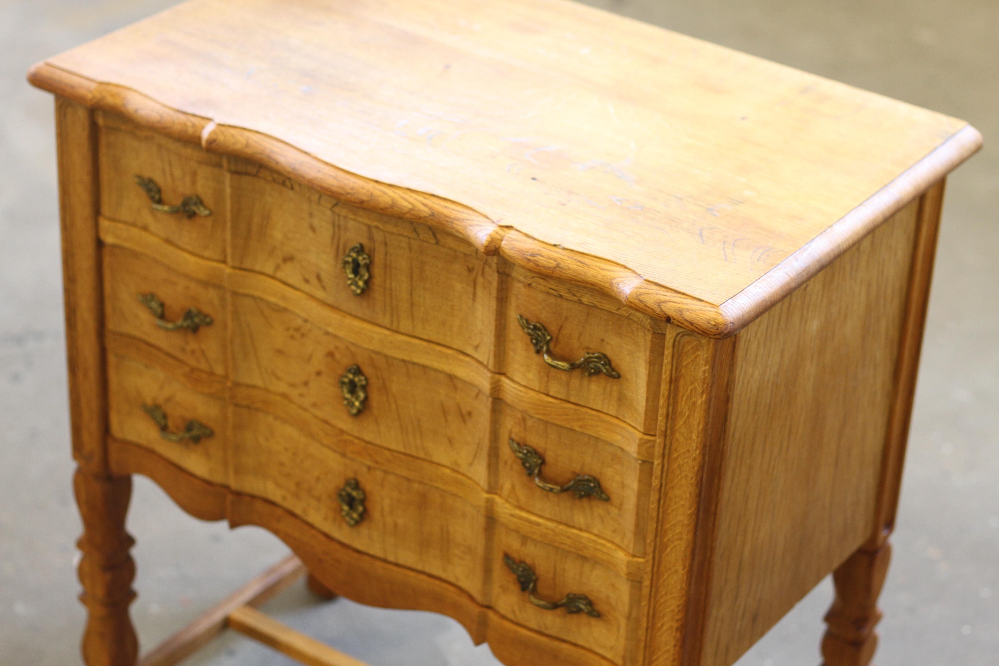 1960s Modern Danish Oak Dresser Cabinet style of Henning Kjærnulf, Denmark For Sale 1