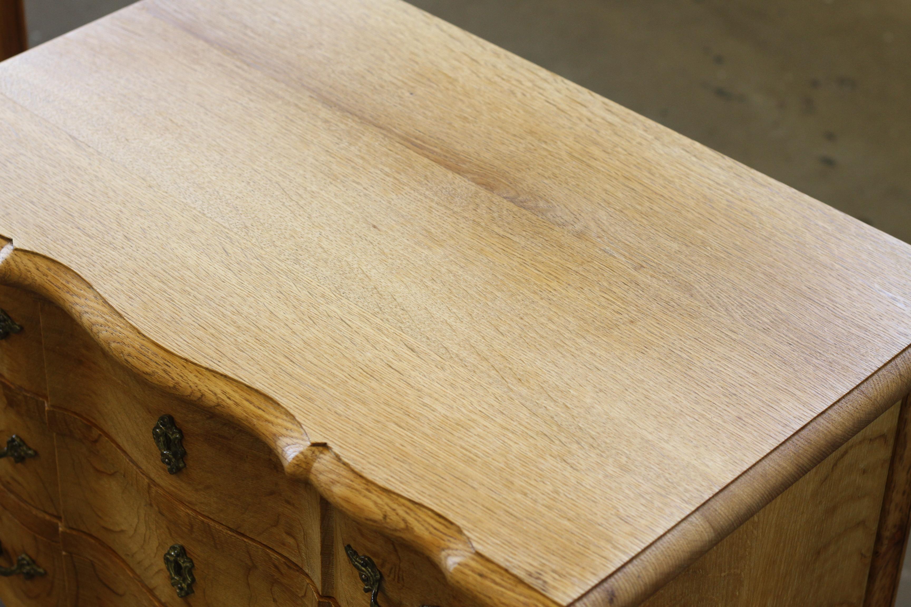 1960s Modern Danish Oak Dresser Cabinet style of Henning Kjærnulf, Denmark For Sale 2